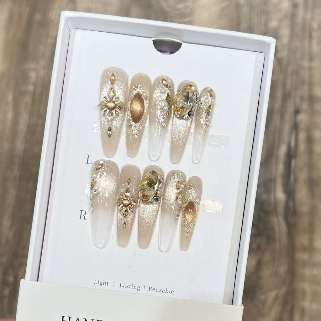 French Luxury Flash Glass Nail