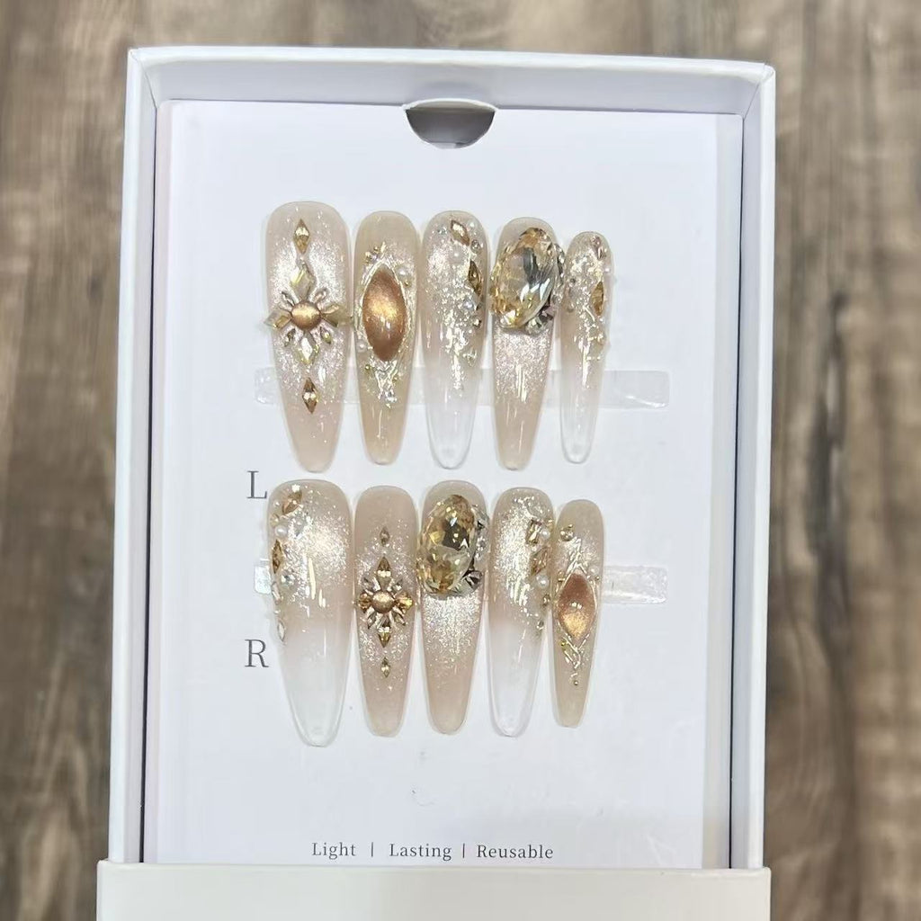 French Luxury Flash Glass Nail