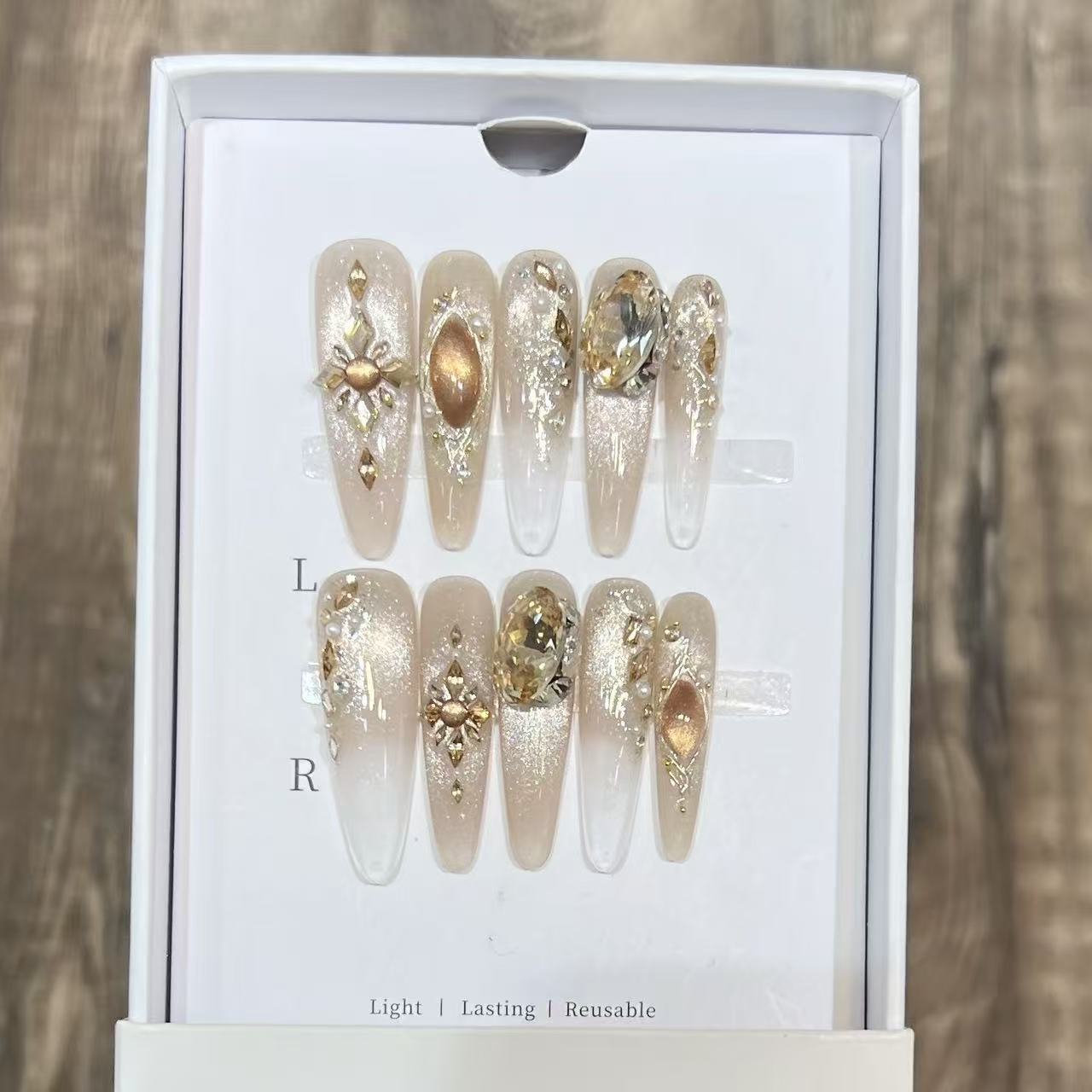 French Luxury Flash Glass Nail