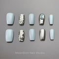 Elegant sky blue nail