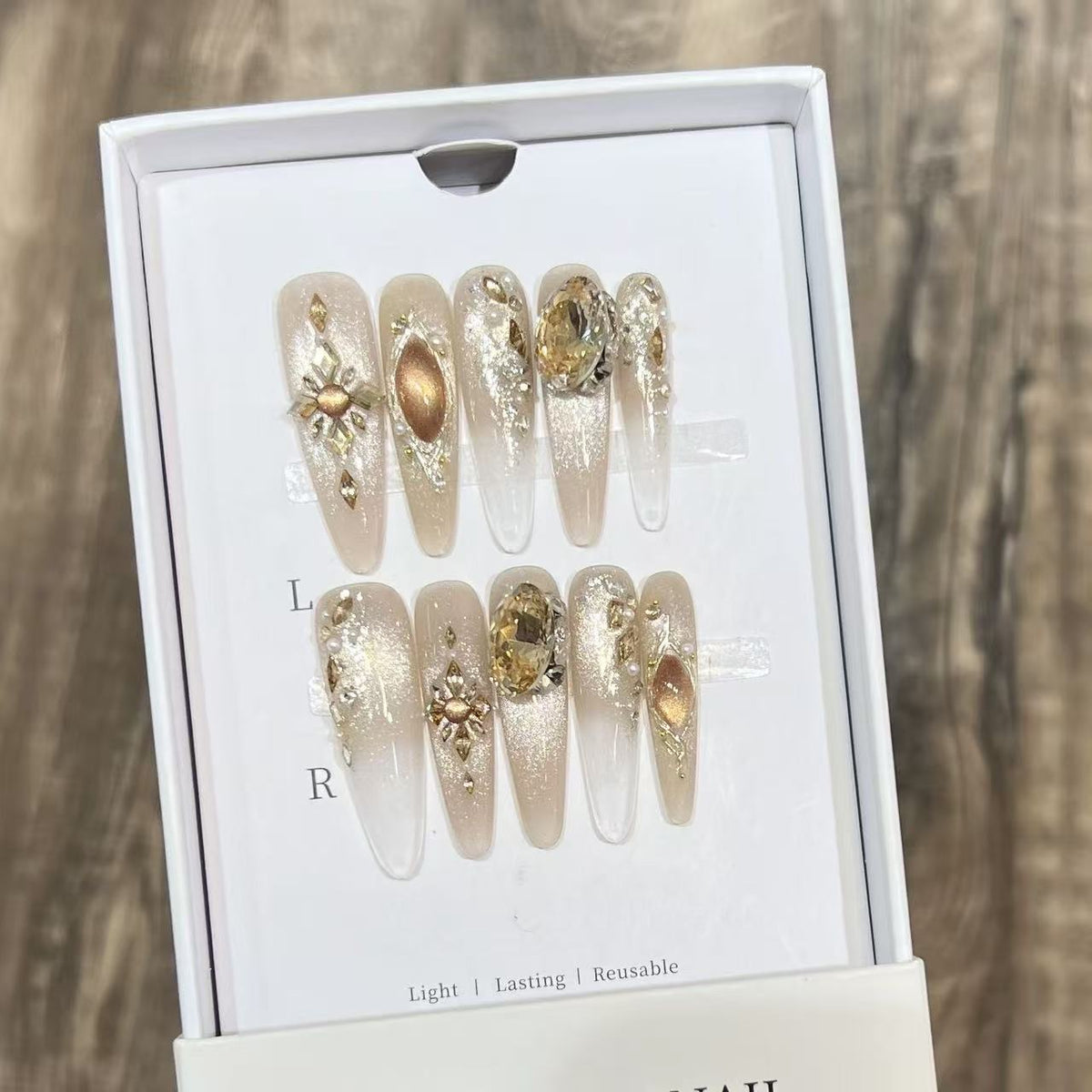 French Luxury Flash Glass Nail