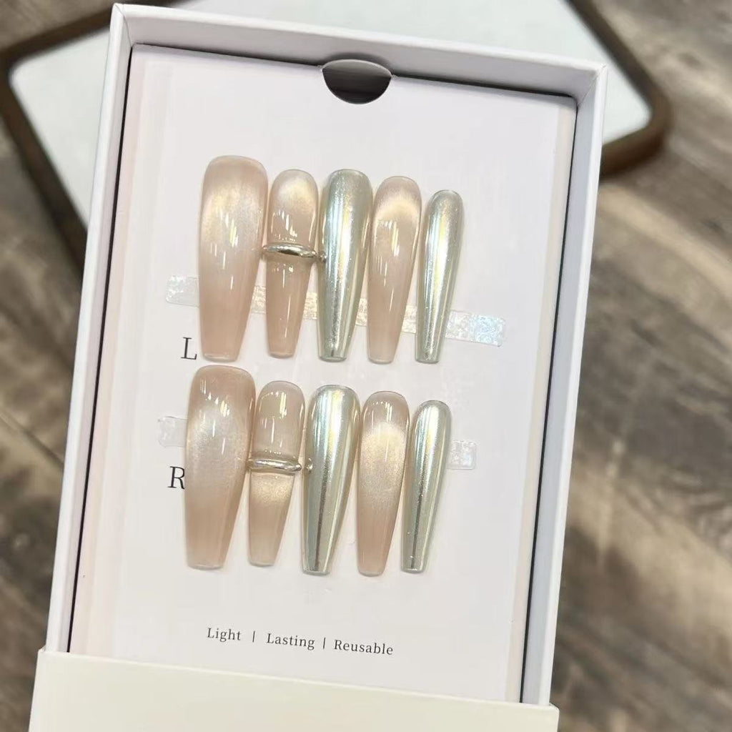 handcrafted summer nail